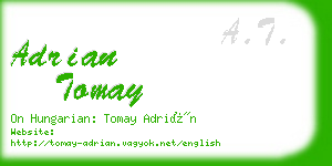 adrian tomay business card